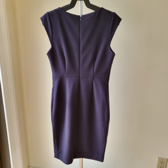 The Limited Navy Sheath Dress - Size 00P - Picture 2 of 6